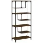 Estantería madera de ingeniería roble marrón 81x36x176 cm de , Librerías y estanterías - Ref: Foro24-836227, Precio: 92,55 €,...