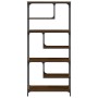 Estantería madera de ingeniería roble marrón 81x36x176 cm by , Bookcases and shelves - Ref: Foro24-836227, Price: 93,71 €, Di...