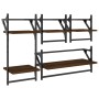 Wandregale mit 4 Stangen aus braunem Eichen-Ingenieurholz. von , Regale und Regale - Ref: Foro24-836267, Preis: 37,04 €, Raba...