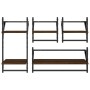 Wandregale mit 4 Stangen aus braunem Eichen-Ingenieurholz. von , Regale und Regale - Ref: Foro24-836267, Preis: 37,04 €, Raba...