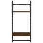 Wandregale mit 4 Stangen aus braunem Eichen-Ingenieurholz. von , Regale und Regale - Ref: Foro24-836267, Preis: 37,04 €, Raba...
