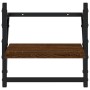 Wandregale mit 4 Stangen aus braunem Eichen-Ingenieurholz. von , Regale und Regale - Ref: Foro24-836267, Preis: 37,04 €, Raba...
