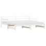 Sofá cama nido madera maciza de pino blanco 90x190 cm de , Camas y somieres - Ref: Foro24-836154, Precio: 228,76 €