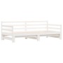 Sofá cama nido madera maciza de pino blanco 90x190 cm de , Camas y somieres - Ref: Foro24-836154, Precio: 228,76 €