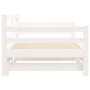 Sofá cama nido madera maciza de pino blanco 90x190 cm de , Camas y somieres - Ref: Foro24-836154, Precio: 228,76 €