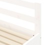 Sofá cama nido madera maciza de pino blanco 90x190 cm de , Camas y somieres - Ref: Foro24-836154, Precio: 228,76 €