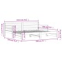 Sofá cama nido madera maciza de pino blanco 90x190 cm de , Camas y somieres - Ref: Foro24-836154, Precio: 228,76 €