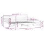 Trundle sofa bed solid white pine wood 90x190 cm by , Beds and slatted bases - Ref: Foro24-836154, Price: 225,12 €, Discount: %