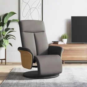 Liegesessel mit Fußstütze, grauer Taupe-Stoff. von , Sessel - Ref: Foro24-356526, Preis: 240,44 €, Rabatt: %