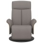 Liegesessel mit Fußstütze, grauer Taupe-Stoff. von , Sessel - Ref: Foro24-356526, Preis: 213,87 €, Rabatt: %