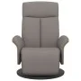Sillón reclinable con reposapiés tela gris taupe de , Sillones - Ref: Foro24-356526, Precio: 240,44 €, Descuento: %