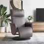 Sillón reclinable con reposapiés cuero sintético gris by , Armchairs - Ref: Foro24-356547, Price: 210,06 €, Discount: %