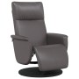 Liegesessel mit Fußstütze aus grauem Kunstleder von , Sessel - Ref: Foro24-356547, Preis: 186,81 €, Rabatt: %