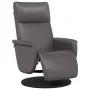 Sillón reclinable con reposapiés cuero sintético gris by , Armchairs - Ref: Foro24-356547, Price: 210,06 €, Discount: %