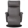 Sillón reclinable con reposapiés cuero sintético gris by , Armchairs - Ref: Foro24-356547, Price: 210,06 €, Discount: %