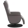 Sillón reclinable con reposapiés cuero sintético gris by , Armchairs - Ref: Foro24-356547, Price: 210,06 €, Discount: %