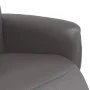 Sillón reclinable con reposapiés cuero sintético gris by , Armchairs - Ref: Foro24-356547, Price: 210,06 €, Discount: %