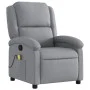 Sillón reclinable de masaje de tela gris claro de , Sillones - Ref: Foro24-371763, Precio: 208,60 €, Descuento: %