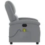 Sillón reclinable de masaje de tela gris claro de , Sillones - Ref: Foro24-371763, Precio: 208,60 €, Descuento: %
