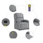 Sillón reclinable de masaje de tela gris claro de , Sillones - Ref: Foro24-371763, Precio: 208,60 €, Descuento: %