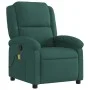 Sillón de masaje reclinable de terciopelo verde oscuro by , Armchairs - Ref: Foro24-371810, Price: 202,81 €, Discount: %