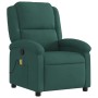 Sillón de masaje reclinable de terciopelo verde oscuro by , Armchairs - Ref: Foro24-371810, Price: 217,20 €, Discount: %