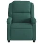 Sillón de masaje reclinable de terciopelo verde oscuro by , Armchairs - Ref: Foro24-371810, Price: 202,81 €, Discount: %