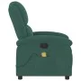 Sillón de masaje reclinable de terciopelo verde oscuro by , Armchairs - Ref: Foro24-371810, Price: 202,81 €, Discount: %