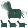 Sillón de masaje reclinable de terciopelo verde oscuro by , Armchairs - Ref: Foro24-371810, Price: 202,81 €, Discount: %