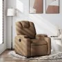 Sillón reclinable de tela marrón by , Armchairs - Ref: Foro24-372369, Price: 202,77 €, Discount: %