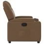 Sillón reclinable de tela marrón by , Armchairs - Ref: Foro24-372369, Price: 202,77 €, Discount: %