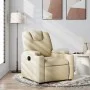 Sillón reclinable de tela crema de , Sillones - Ref: Foro24-372374, Precio: 197,39 €, Descuento: %