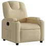Sillón reclinable de tela crema de , Sillones - Ref: Foro24-372374, Precio: 197,39 €, Descuento: %