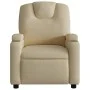 Sillón reclinable de tela crema de , Sillones - Ref: Foro24-372374, Precio: 197,39 €, Descuento: %
