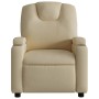 Sillón reclinable de tela crema by , Armchairs - Ref: Foro24-372374, Price: 200,45 €, Discount: %