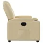 Sillón reclinable de tela crema de , Sillones - Ref: Foro24-372374, Precio: 197,39 €, Descuento: %