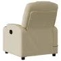 Sillón reclinable de tela crema de , Sillones - Ref: Foro24-372374, Precio: 197,39 €, Descuento: %