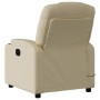 Sillón reclinable de tela crema by , Armchairs - Ref: Foro24-372374, Price: 200,45 €, Discount: %