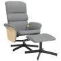 Sillón reclinable de masaje con reposapiés tela gris claro by , Armchairs - Ref: Foro24-356622, Price: 137,44 €, Discount: %