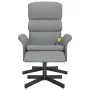 Sillón reclinable de masaje con reposapiés tela gris claro by , Armchairs - Ref: Foro24-356622, Price: 137,44 €, Discount: %