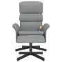 Sillón reclinable de masaje con reposapiés tela gris claro by , Armchairs - Ref: Foro24-356622, Price: 138,61 €, Discount: %