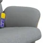 Sillón reclinable de masaje con reposapiés tela gris claro by , Armchairs - Ref: Foro24-356622, Price: 137,44 €, Discount: %