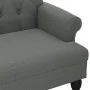 Banco con respaldo tela gris oscuro 120x62x75,5 cm by , Banks - Ref: Foro24-372121, Price: 186,79 €, Discount: %