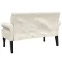 Banco con respaldo lino 120x62x75,5 cm de , Bancos - Ref: Foro24-372128, Precio: 198,63 €, Descuento: %