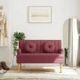 Bank mit roten Stoffkissen 113x64,5x75,5 cm. von , Banken - Ref: Foro24-372137, Preis: 176,14 €, Rabatt: %