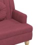 Banco con cojines tela rojo tinto 113x64,5x75,5 cm de , Bancos - Ref: Foro24-372137, Precio: 179,14 €, Descuento: %