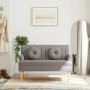 Banco con cojines tela gris taupe 113x64,5x75,5 cm de , Bancos - Ref: Foro24-372135, Precio: 158,91 €, Descuento: %