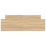 Estructura de cama con cabecero piecero roble Sonoma 160x200 cm | Foro24.es | Tu tienda online para hogar, jardín y más Foro24.es