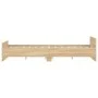 Bed frame with Sonoma oak headboard and footboard 160x200 cm by , Beds and slatted bases - Ref: Foro24-3203763, Price: 124,15...