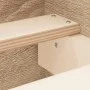 Estructura de cama con cabecero piecero roble Sonoma 160x200 cm de , Camas y somieres - Ref: Foro24-3203763, Precio: 127,47 €...
